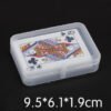 2pcs Transparent plastic boxes playing cards container PP storage case packing poker bridge box for small pokers set   Game related
