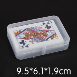 2pcs Transparent plastic boxes playing cards container PP storage case packing poker bridge box for small pokers set   Game related