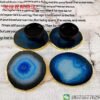 Magicun Crystal~2pcs per lot Agate slice European coasters jade stone agate slice Natural agate slices coaster