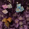 3 Pcs 8-Sided Rune Dice Resin Assorted Polyhedral Dices Set Divination