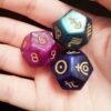 3 pcs 12 sides D12 Polyhedral Dice Astrological Creative tarot Dices Set Board game Divination Dice for EZ Constellation Games