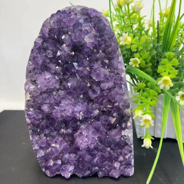 Natural Raw Amethyst Geode Purple Crystal Quartz Cluster Dream Energy Healing