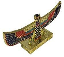 Magic  Collection~7 Miniature Egyptian Figurines : Horus The Falcon, Khufu Ship, Babi The Baboon, Bastet Cat, Falcon, Anke, 2.25"-3.25" Tall