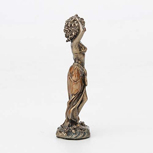 Magic  Collection~3 1/2 Inch Oshun Santeria Orisha Goddess of Love, Beauty and Marriage Cast Resin Hand Painted Antique Bronze Finish Statue Home Decor