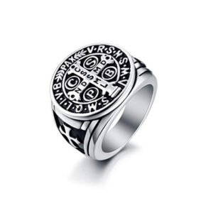 Magic Ring~316L  Men Women Stainless Steel Black Gold Armor Shield Knight Templar Crusade Cross Signet Male Ring Medieval Signet