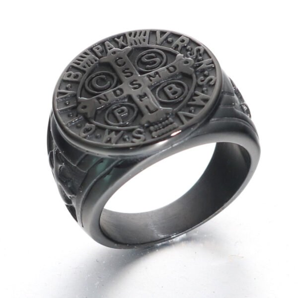 Magic Ring~316L  Men Women Stainless Steel Black Gold Armor Shield Knight Templar Crusade Cross Signet Male Ring Medieval Signet