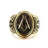 Magic Ring~316L Never Fade Vintage Men Masonic Rings Quality Stainless Steel Titanium Punk Rings HF031
