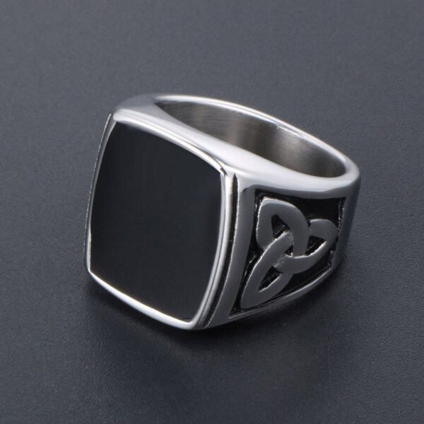 Magic Ring~316L  Vintage Punk Style Titanium Stainless Steel Irish knot Ring for Men Women Retro Jewelry SA904