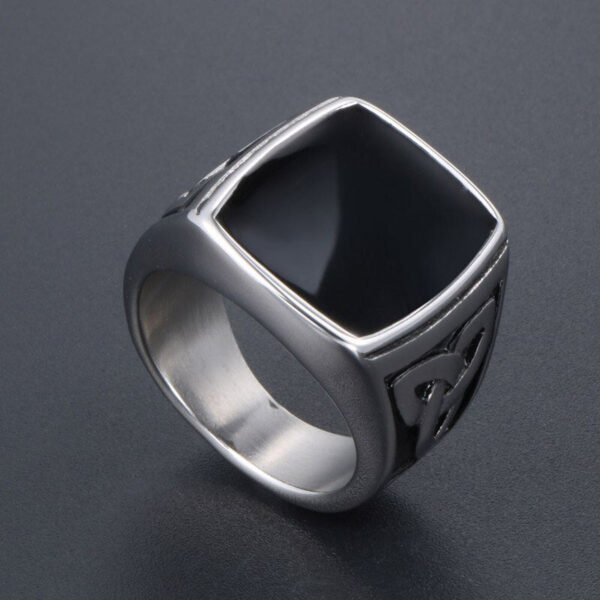 Magic Ring~316L  Vintage Punk Style Titanium Stainless Steel Irish knot Ring for Men Women Retro Jewelry SA904