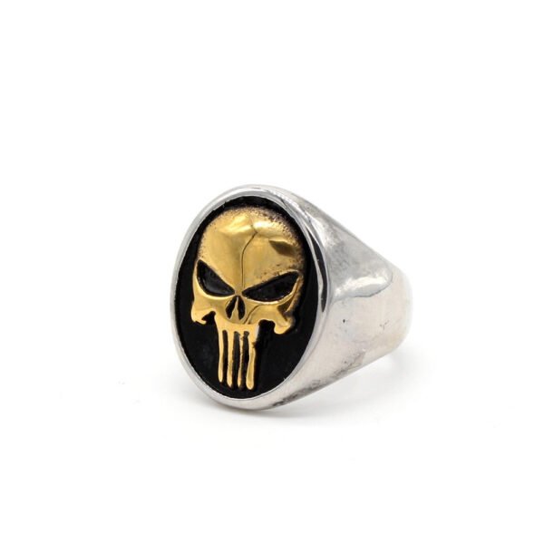 Magic Ring~316L Stainless Steel men ring the Punisher skull ring punk biker fashion jewelry HF694