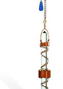Crystal Wand Healing Tool - Etheric Weaver® Pendant with Magnets & Copper Wire - 7"