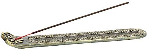 Light Collection~Inner Peace 26cm Pack of 2 Incense Holders/Burners, Resin, Green