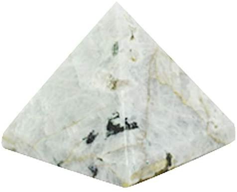 Witchcraft~SHIVANSH CREATIONS Healing Crystals Chakra Stones Quartz Pyramid, Reiki Energy Meditation Negative Ion Generator Pyramid for Positive Energy (Rainbow Moonstone, 25-30 MM)