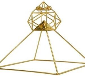 Meditation Pyramid- Head Meditation Pyramid with Solar Orb Solar Form Amplified Capstone 9inch, Perfectly Handcrafted 51-Degree