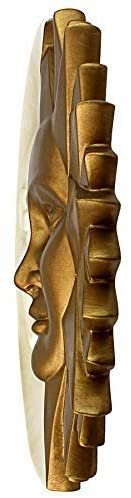 Magic  Collection~Design Toscano NG32758 Celestial Harmony Sun and Moon Outdoor Wall Sculpture, 15 Inch, Faux Ivory and Gold