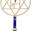 Crystal Wand Healing Tool - Phi Ratio Dharma Etheric Weaver Pendants with Magnets & Gold-Fill Wire