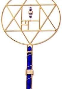 Crystal Wand Healing Tool - Phi Ratio Dharma Etheric Weaver Pendants with Magnets & Gold-Fill Wire