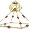 Meditation Pyramid - 9" Shambhala Solar Head Pyramid 8 Crystal
