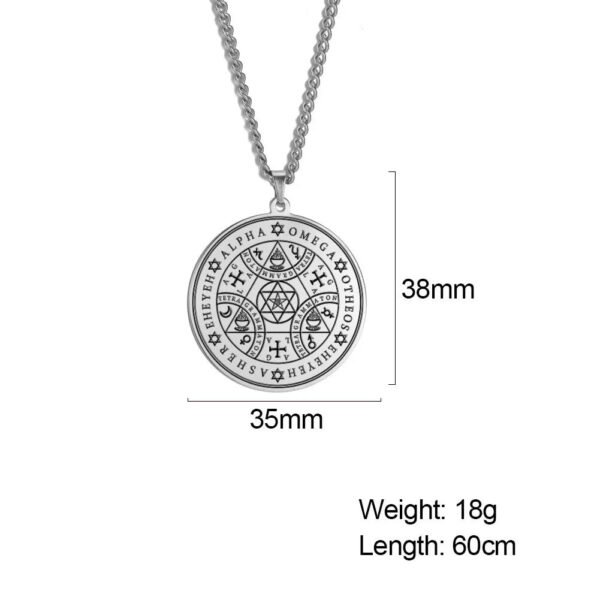 Wicca Tetragrammaton Pagan Pentagram Star of David Pendant Supernatural necklace