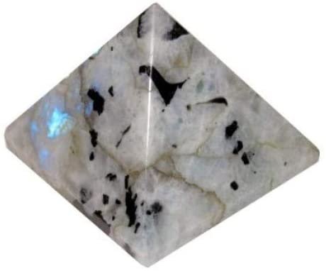 Witchcraft~SHIVANSH CREATIONS Healing Crystals Chakra Stones Quartz Pyramid, Reiki Energy Meditation Negative Ion Generator Pyramid for Positive Energy (Rainbow Moonstone, 25-30 MM)