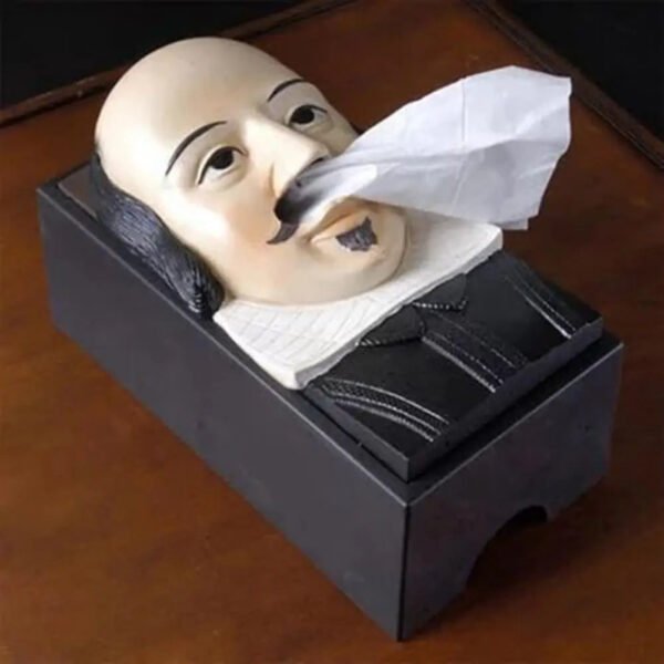 Tissue Box Waterproof Vintage Shakespeare Moai Pattern Tissue Box Easter Island Tissue Case Home easter decoration 2023