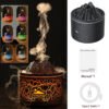 Volcano Diffuser Essential Oils Jellyfish Cool Mist Air Humidifier Flame Aroma Diffuser for Bedroom Smell for Home 180Ml 7 Color