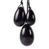 Obsidian Yoni Egg Set – Black Obsidian Crystal Yoni Eggs for Vaginal Muscle Tightening and Postpartum Recovery