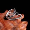 Gothic Ring Titanium Steel Gothic Deep Sea Squid Octopus Ring
