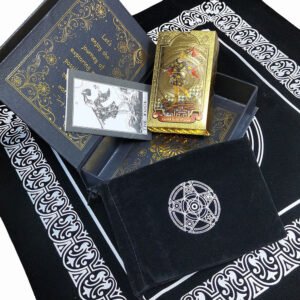 3D-Hyun-Gold-Gift-Box-Set-Luxury-Gold-Foil-Tarot-Card-Hot-Stamping-PVC-Waterproof-Wear 3D Gold Foil Tarot Card Hot Stamping Board Game Card Divination