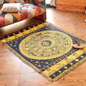 3Size-Constellation-Large-sofa-blanket-Cotton-Comping-Hiking-Carpet-warm-Bedspread-tarot-altar-Game-Tablecloth-Astrology 3Size Constellation Large sofa blanket Cotton Tablecloth Astrology Gift