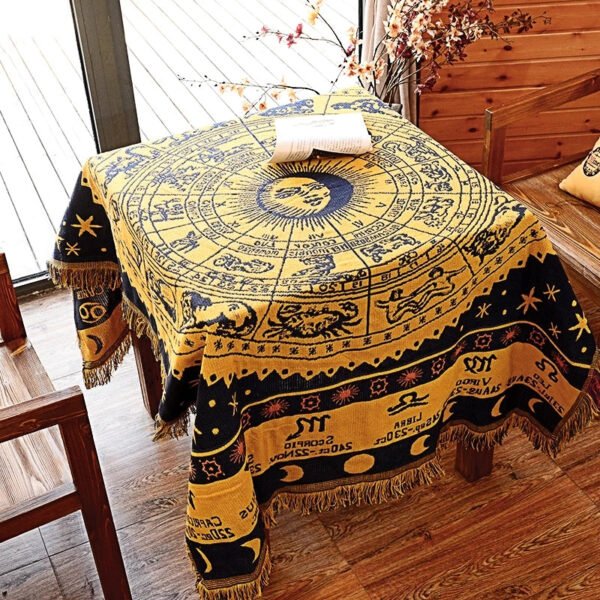 3Size Constellation Large sofa blanket Cotton Tablecloth Astrology Gift