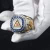 The Eye Of Providence All Seeing Eyes Annuit Cœptis Novus Ordo Seclorum Masonic Sterling Silver Ring