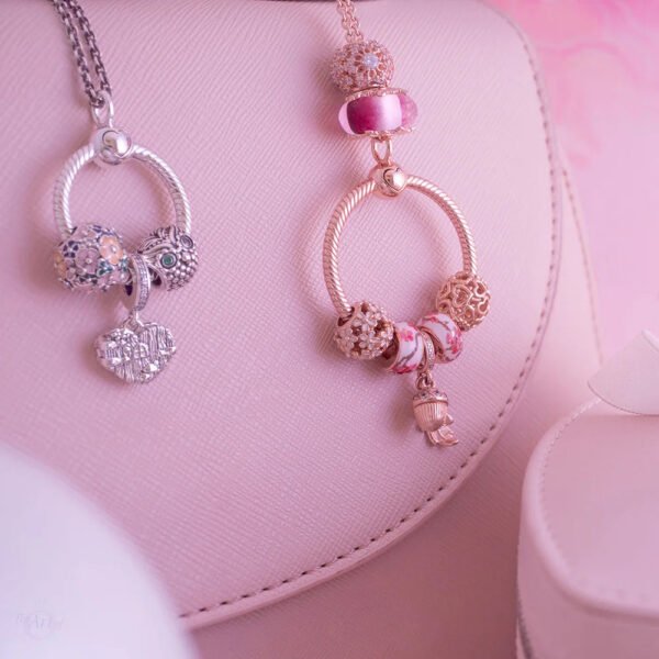 925 Sterling Silver Moment O Pendant Charm Fit Original Necklace Women DIY Charm Jewelry