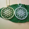Seed Of Life Necklace Geometric Pendant Sacred Geometry Flower of life necklaces & pendants With 60 cm box chain for women