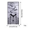 Halloween Decorative Curtains Halloween Window Curtains Black Lace Halloween Lampshade Cloth Decor Halloween Party Decoration