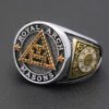 Holy York Rite Royal Arch Chapter Masons Masonic Solid Sterling Silver Ring
