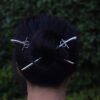 16cm Witch skull Hair Stick sword woman hair stick Hairpin Amulet Spirit Hair Jewelry For Women