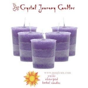 Magic Candle~Set of 5 "Harmony" Herbal Magic Reiki Charged Essential Oils Votive Candles