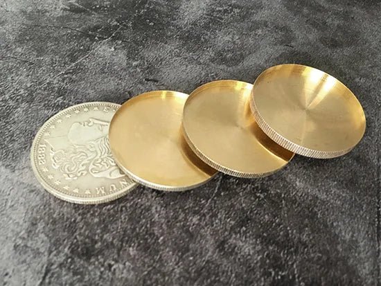 Master Illusions: Morgan Dollar Magic Set - Unveil the Mystery with Four-In-One Coin Tricks and Astonishing Close-Up Illusions
