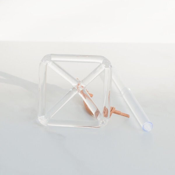 3inch Clear Quartz Crystal Singing Pyramid+Mallet Excellent Sound| |