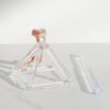 3inch Clear Quartz Crystal Singing Pyramid+Mallet Excellent Sound| |