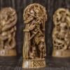 Odin Wood Statue – Hand-Carved Norse God Sculpture