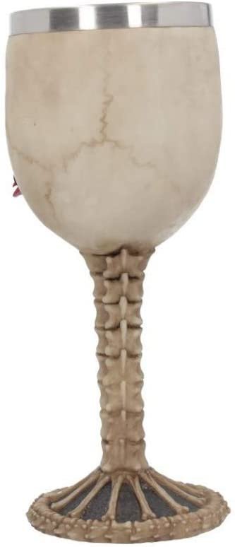 Magicun N.Giftware~Rose from the Dead Goblet Goblet 21cm Ivory