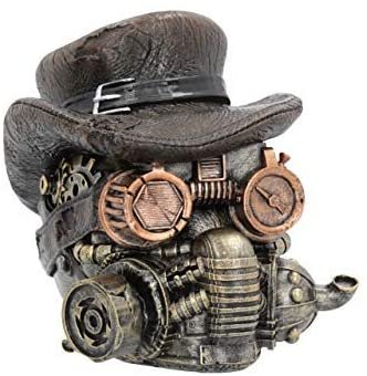 Steampunk Collection~Masked Menace Figurine 16cm, Resin, Bronze