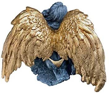Magicun  Collection~Winged Angel & Gargoyle Mythical Hand Painted Pewter & Gold