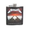 Band Merchandise~ Metallica Master of Puppets Hip Flask 7oz, PU/Stainless Steel, Black, 12.5cm