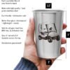 Golf Tumblers - Stainless Steel (Set of 4) - 16Oz Capacity - Unique Gift for Dads, Men, and Prize for Golfers. Designs Include Golf Cart, Glove/Tee, Driver, and Golfing Bag.