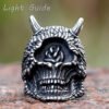 New Gothic Retro devil cyclops Skull Ring 316L Stainless Steel Rings For Men Party Jewelr