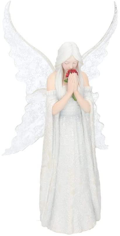 Magicun N.Giftware~Love Remains Anne Stokes Figurine 26cm White, Resin