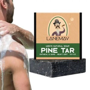 Men's Soap Essential Oil Soap Mite Removing Moisturizing Natural Bar Soap Deep Cleansing Pores Remove Dirt For Men Pine Tar Soap